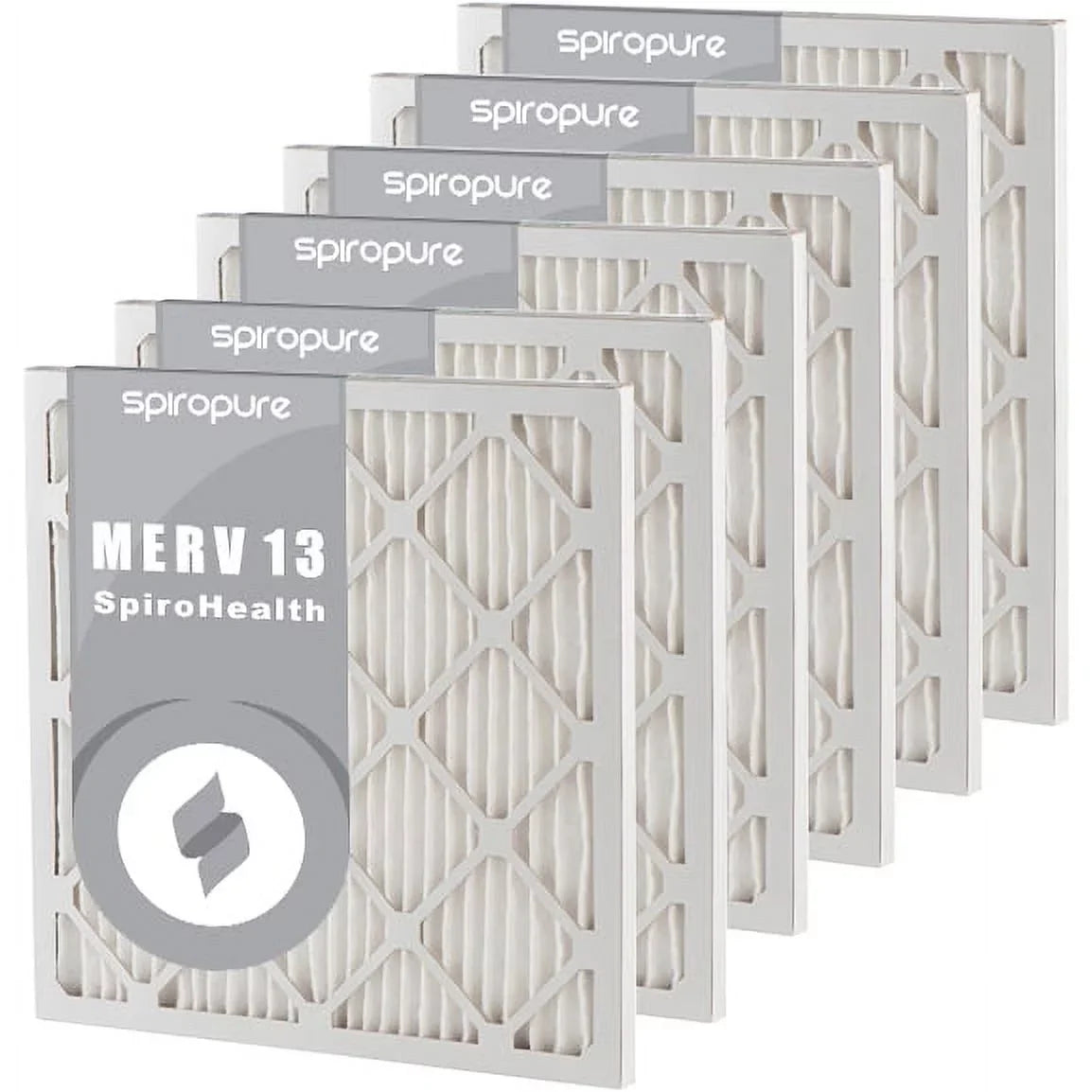 SizepiroPure 11x20x1 MERV 13 Pleated Filter Air Filters - Made in USizeA (6 Pack)