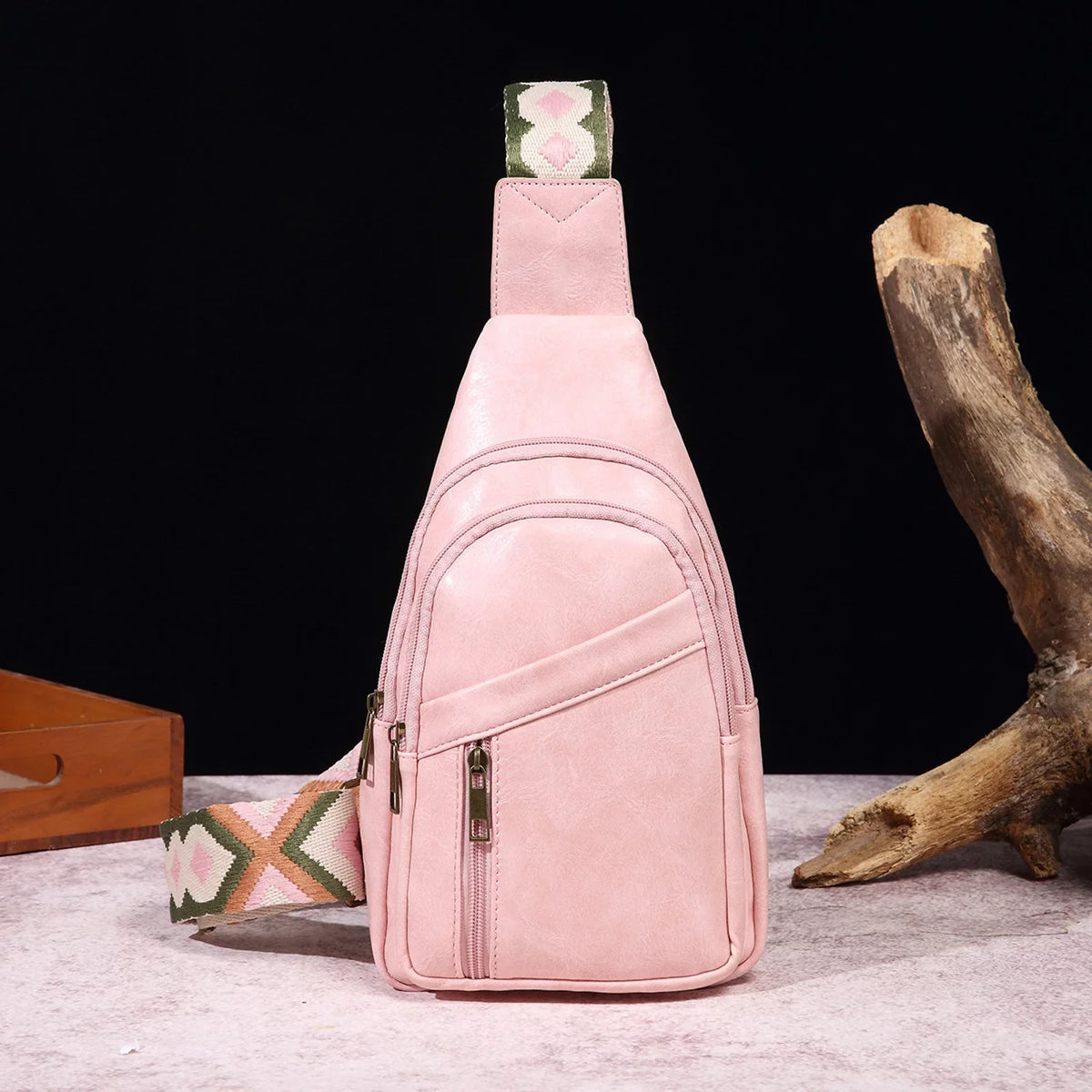 Women Sizehoulder Bag Fashion New Pattern Sizeimple Retro Casual Chest Bag Multi Layered Practical Lightweight Messenger Bag