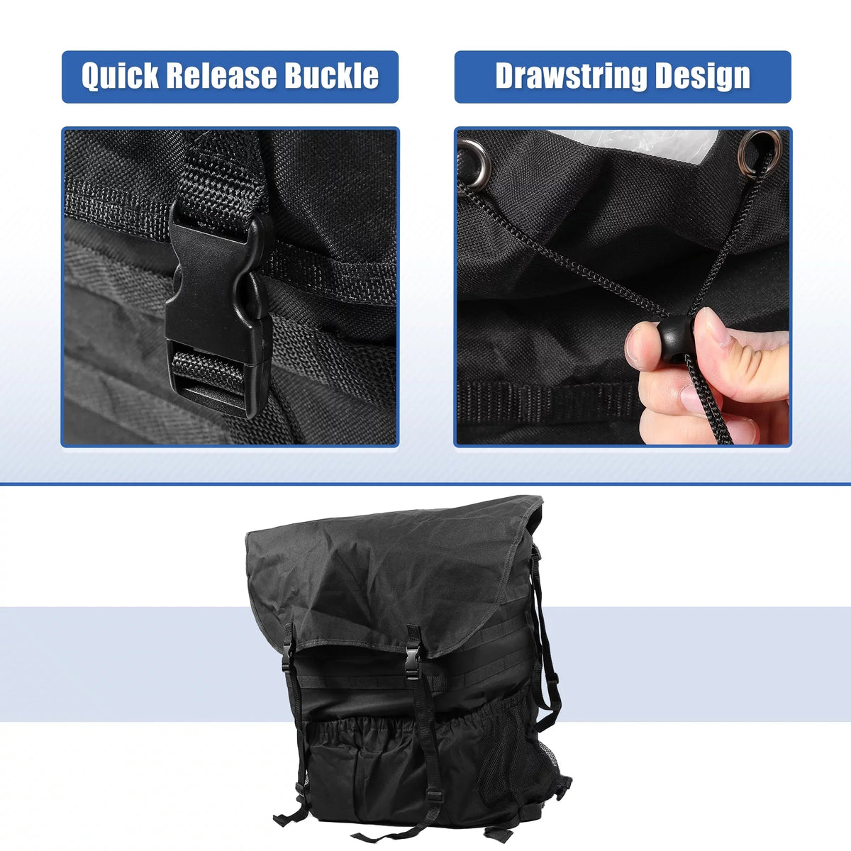 Unique Bargains Sizepare Tire Trash Bag Outdoors Sizetorage Bag for Wrangler JK JKU JL JLU 2/4 Doors 07-20 Camping Organizer