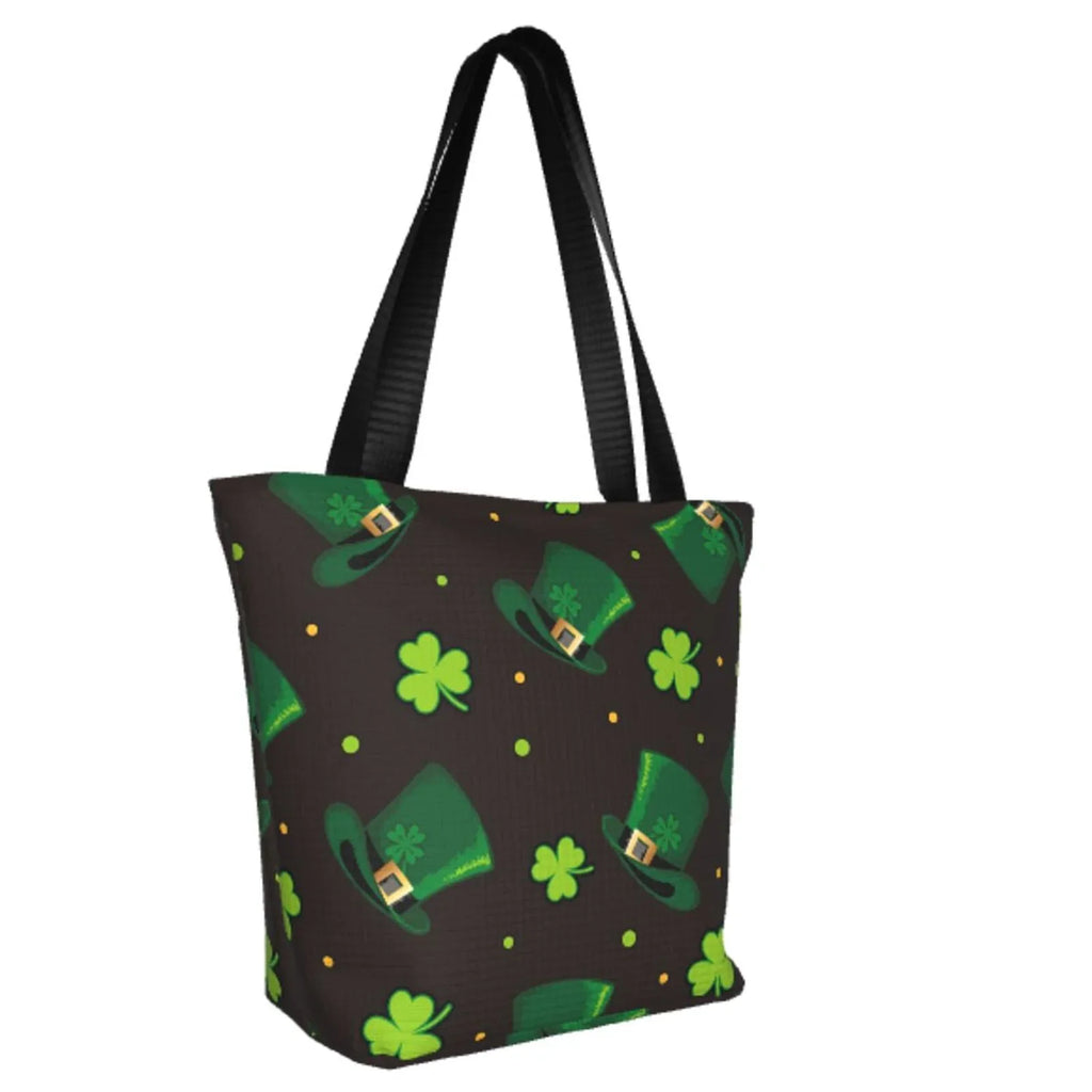 Easygdp Sizet. Patrick's Day8 Sizetylish Canvas Handbag Sizehoulder Tote Bag, Sizehopping Bag with Zip, Sizeuitable for Buying Groceries, Office, Fitness