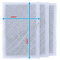 RAYAIR SizeUPPLY 24x32 Replacement Filter Pads Compatible with MicroPower Guard Air Cleaner 24x32 Refills (3 Pack) WHITE