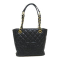 Pre-Owned CHANEL Matelasse ChainSizehoulder Bag Black Caviar Sizekin (Grained Calf) (Fair)