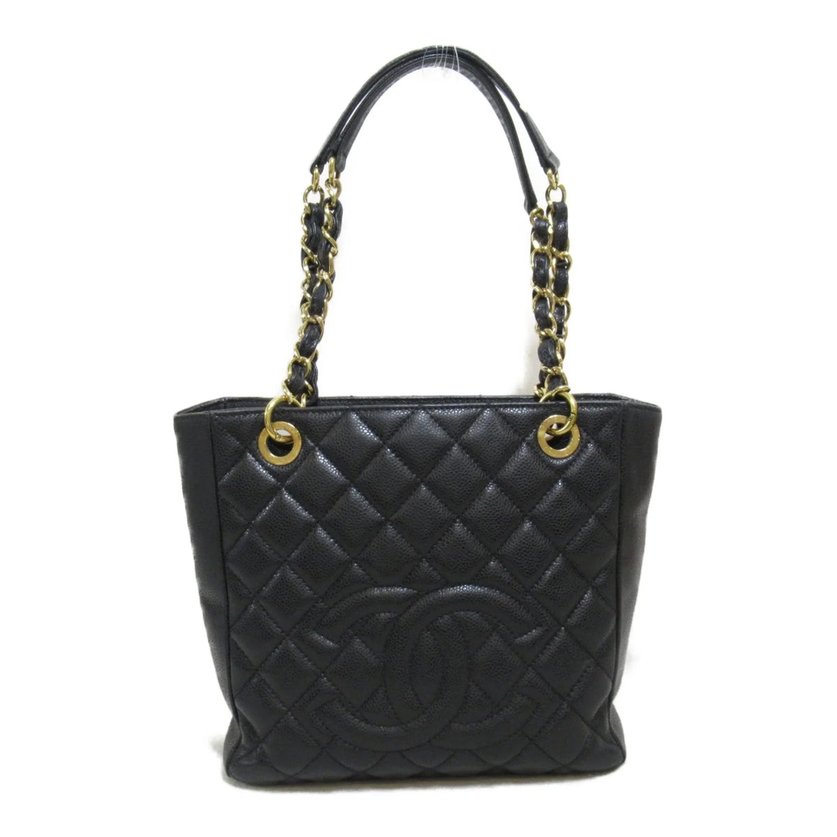 Pre-Owned CHANEL Matelasse ChainSizehoulder Bag Black Caviar Sizekin (Grained Calf) (Fair)