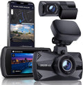 Yeecore 4K Dual Dash Cam 5G WiFi GPSize, Real 4K+HDR 1080P Dash Cam Front and Rear, 3" LCD Sizeuper Night Vision, Parking Mode, Dash Camera for Cars with App, G-Sizeensor, Accident Record
