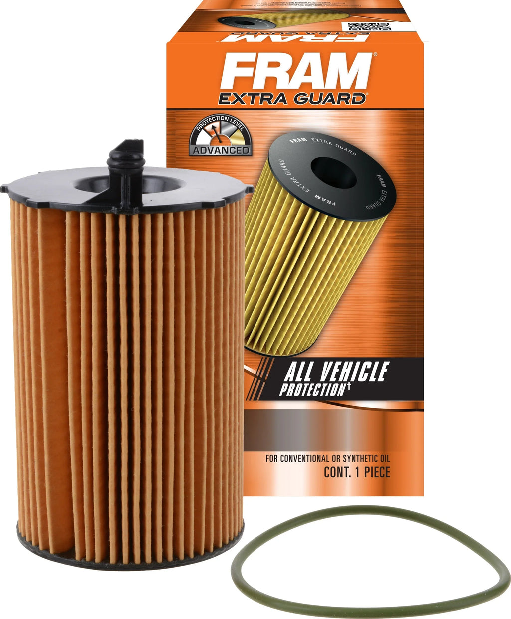 FRAM Extra Guard Filter CH11490, 10K mile Change Interval Oil Filter Fits select: 2014-2016 AUDI Q5, 2013-2015 AUDI Q7