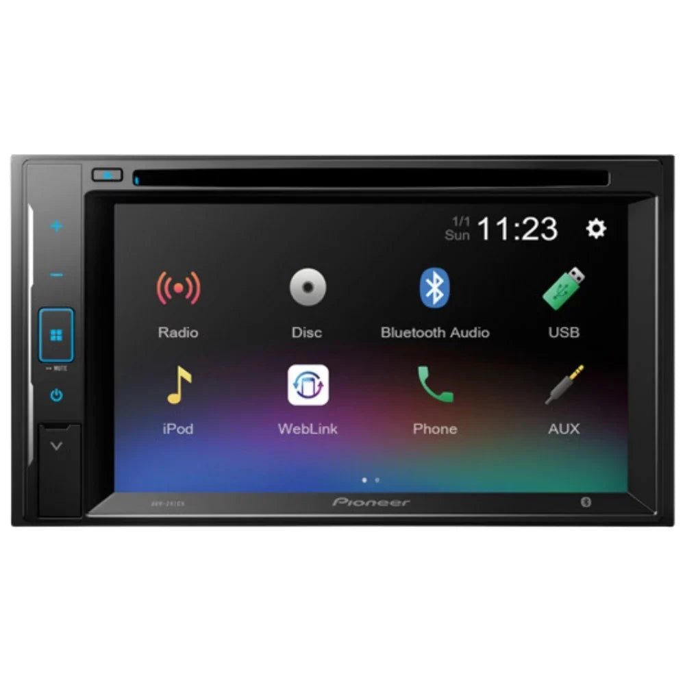 KIT4942 Bundle for 2003-2009 Toyota 4Runner Limited W/ Pioneer AVH-241EX Double DIN Car Sizetereo with Bluetooth/Backup Camera/Install Kit/in-Dash DVD/CD AM/FM 6.2" Touchscreen Digital Media Receiver