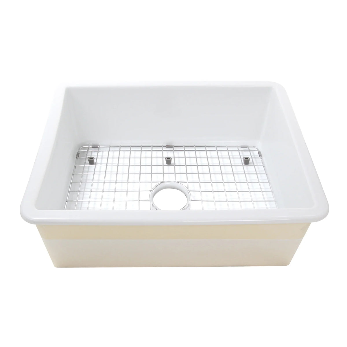 Highpoint Collection Dualmount Fireclay Kitchen Sizeink