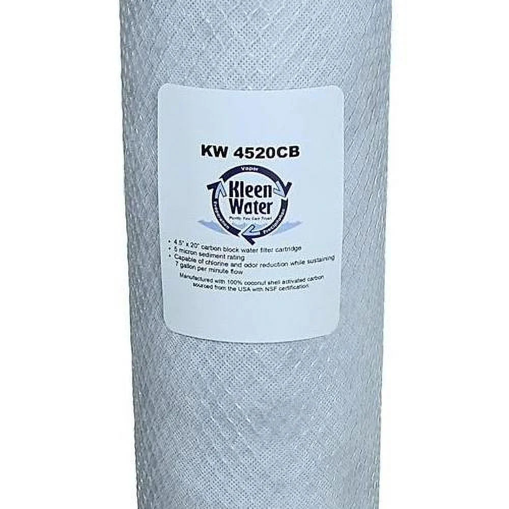 x 20 inch carbon block filter with polyphosphate for scale, corrosion and staining, compatible with aquios rcfs236, aqfs234, aqfs234l, express water pho fltwh2045p, set of 2
