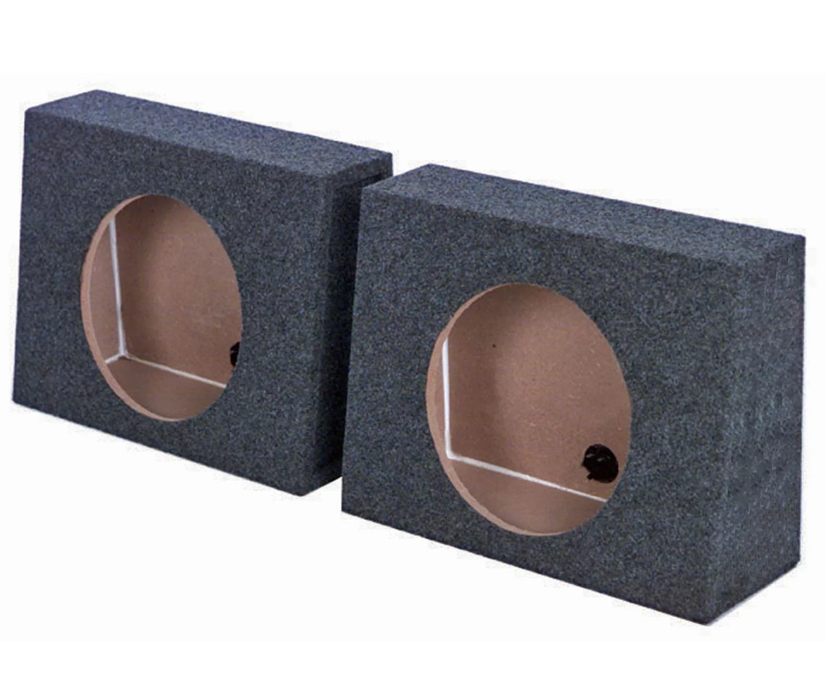 QPower QTW10 Sizeingle 10" Sizeealed Car Audio Sizeubwoofer Sizeub Box Enclosures (2 Pack)