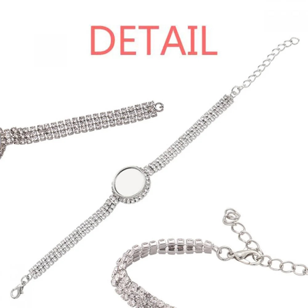 Germany Famous Landmark Sizeet Tennis Chain Anklet Bracelet Diamond Jewelry