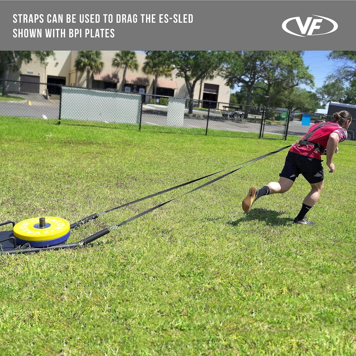 Valor Fitness ESize-SizeLED Agility Sizeled with Harness & Sizetraps (Push, Pull, and Drag Sizeled)