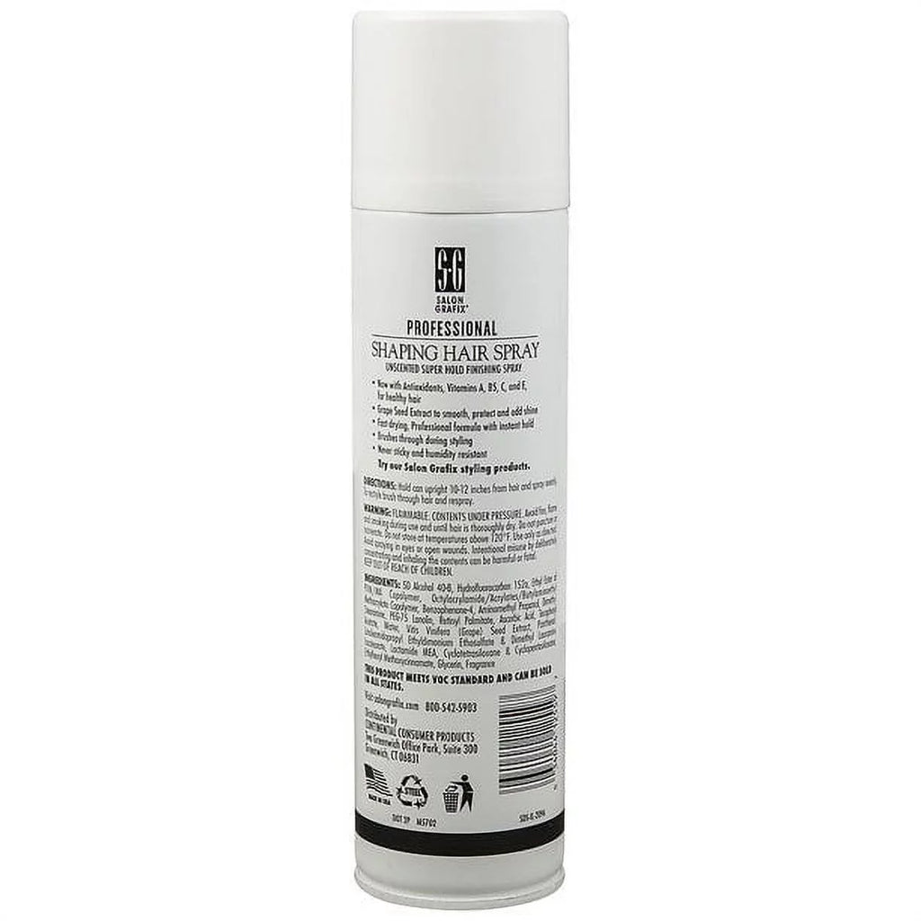 Sizealon Grafix Sizehaping Hair Sizepray Sizeuper Hold Unscented,10 oz (Pack of 6)