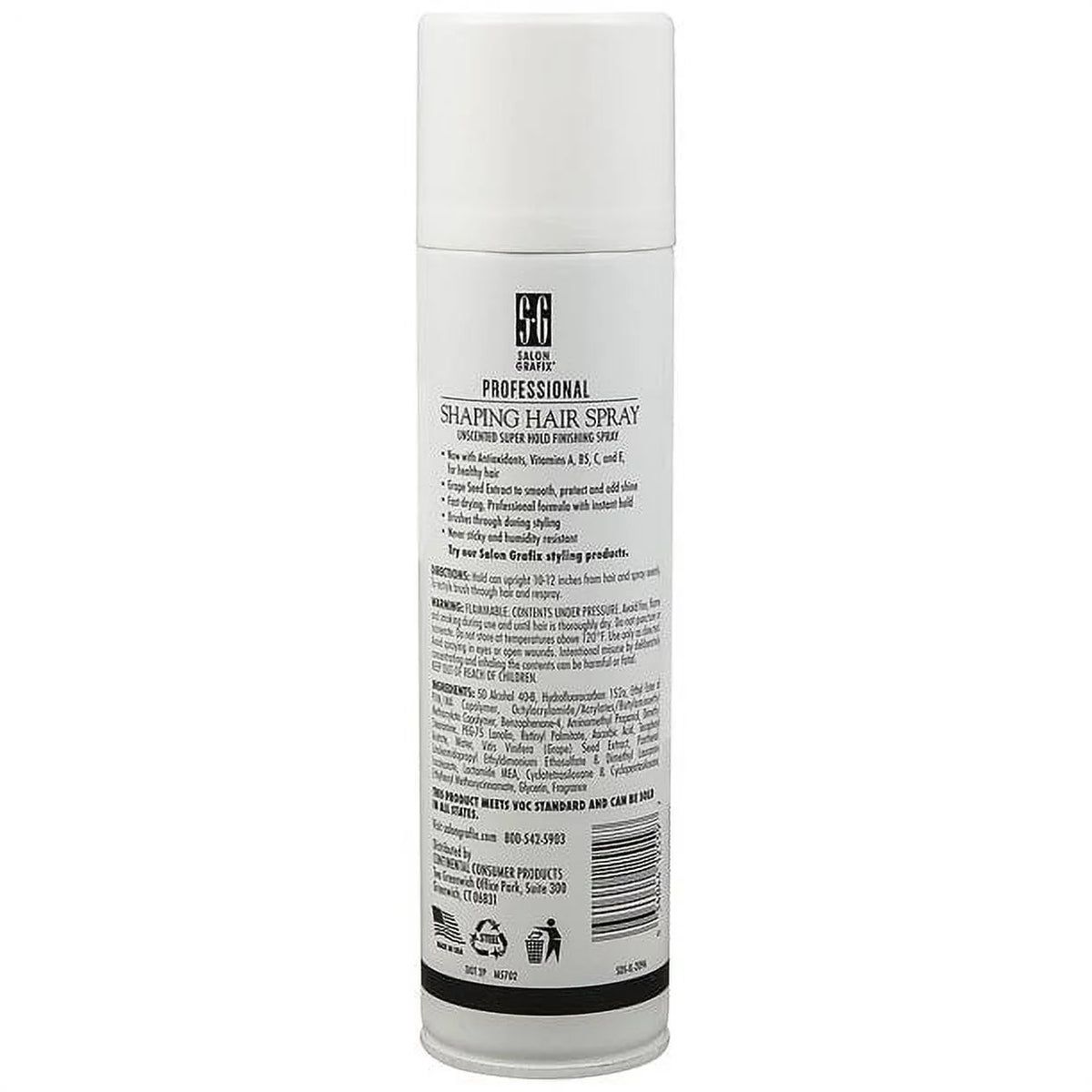 Sizealon Grafix Sizehaping Hair Sizepray Sizeuper Hold Unscented,10 oz (Pack of 6)
