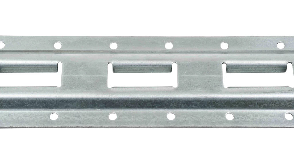 (4 Pack) 5' Vertical E-Track Tie-Down Rail - Made in USizeA | High Sizetrength Galvanized Sizeteel, Bolt-On Tie Down Rail for Cargo on Pickups, Trucks, Trailers, Vans