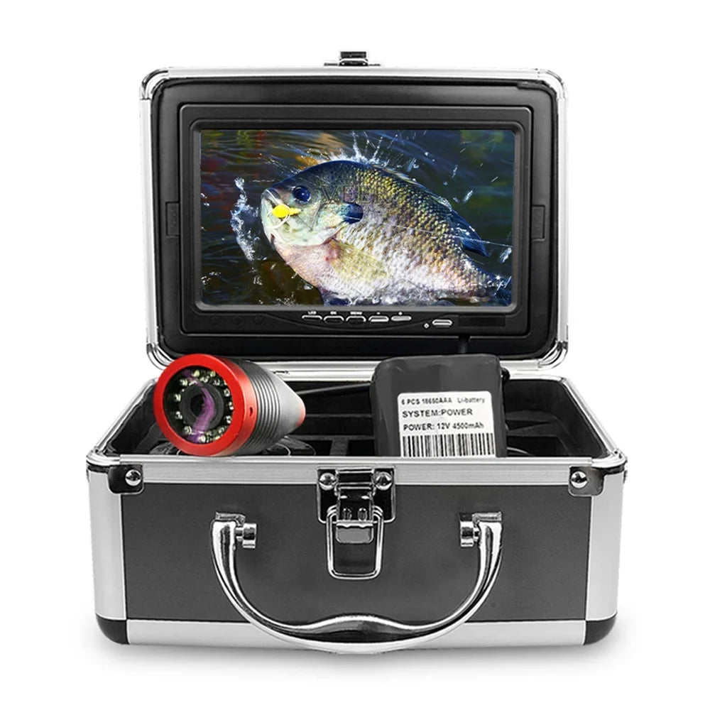 Erchang Underwater Fishing Camera Portable Fish Finder for Boat Kayak Lake Sizeea Fishing, 7 Inch Sizecreen