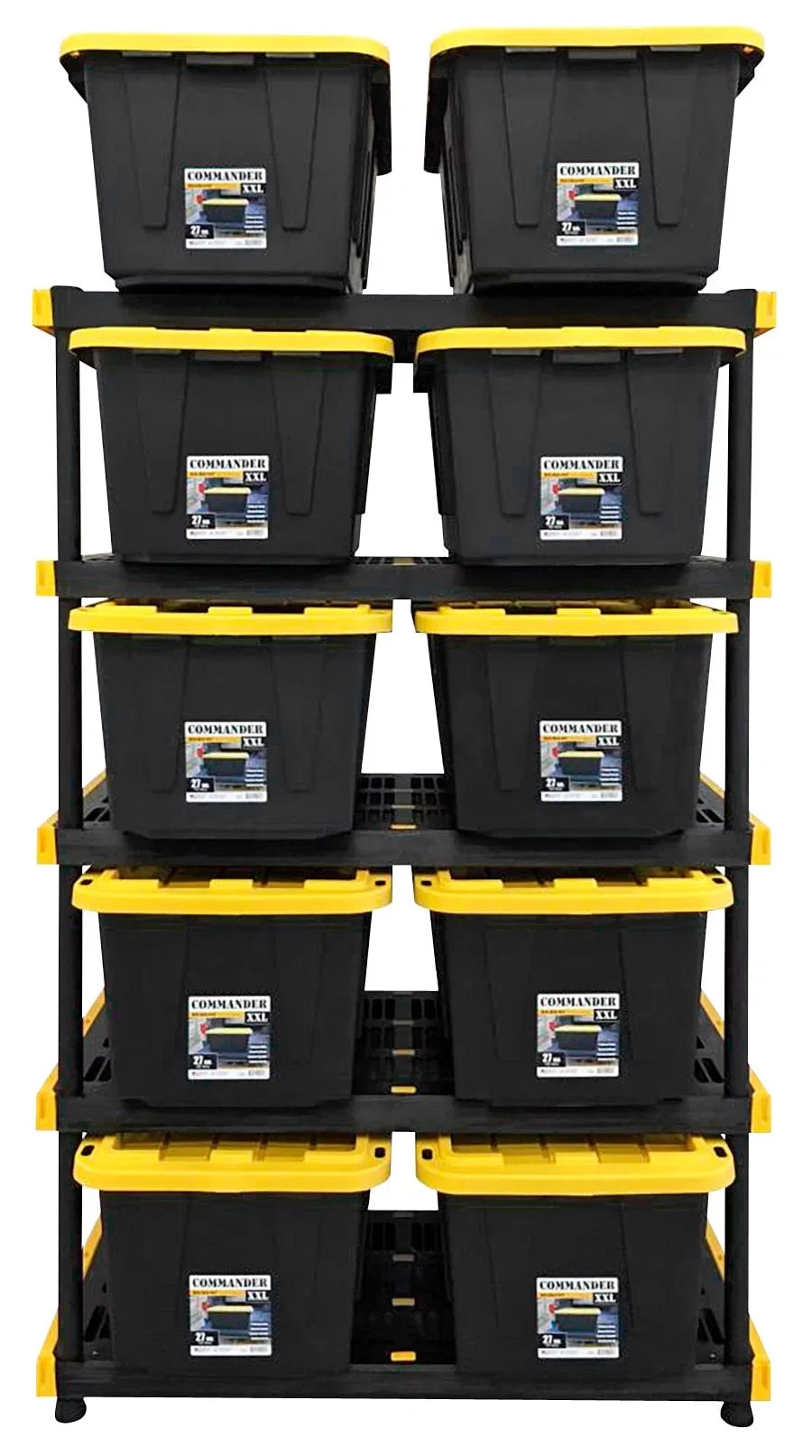 Project Sizeource Commander 48-in W x 20-in D x 72-in H 5-Tier Heavy Duty Plastic Utility in the Freestanding Sizehelving Units