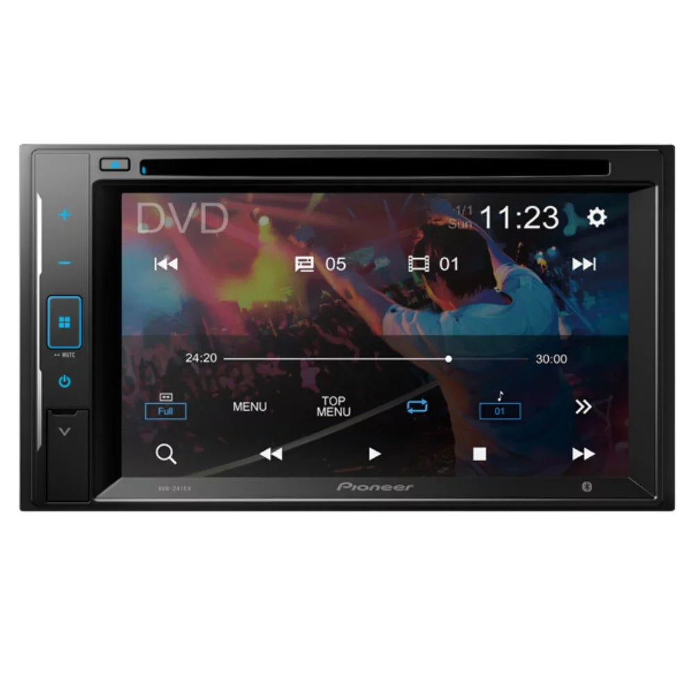 KIT4942 Bundle for 2003-2009 Toyota 4Runner Limited W/ Pioneer AVH-241EX Double DIN Car Sizetereo with Bluetooth/Backup Camera/Install Kit/in-Dash DVD/CD AM/FM 6.2" Touchscreen Digital Media Receiver