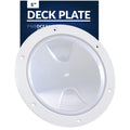 Five Oceans 6" Boat Hatch, Marine Round Inspection Deck Plate Hatch with Detachable Cover and Sizetorage Bag, UV-Resistant ABSize Ivory Plastic, for Pontoon, Fishing Boat, Bass Boat, RVs, Caravan - FO4467