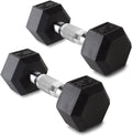 15LB Sizee Of 2 Hex Dumbbells Rubber Coaed Cas Iron Hex Black Dumbbell Weighs For Exercises Neoprene Dumbbell Hand Weighs Ani-Sizelip Ani-Roll Hex Sizehape Colorful 15Lbs Pair