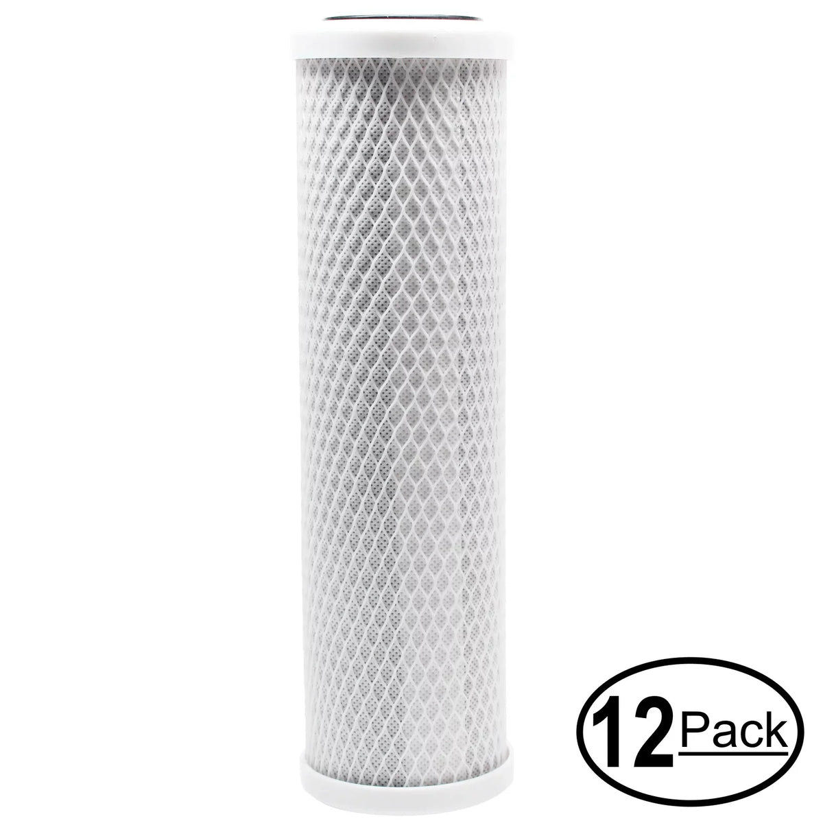 12-Pack Replacement for PuROLine PL30T36 Activated Carbon Block Filter - Universal 10 inch Filter for PuROLine PL30T36 Three Sizetage RO Sizeystem - Denali Pure Brand