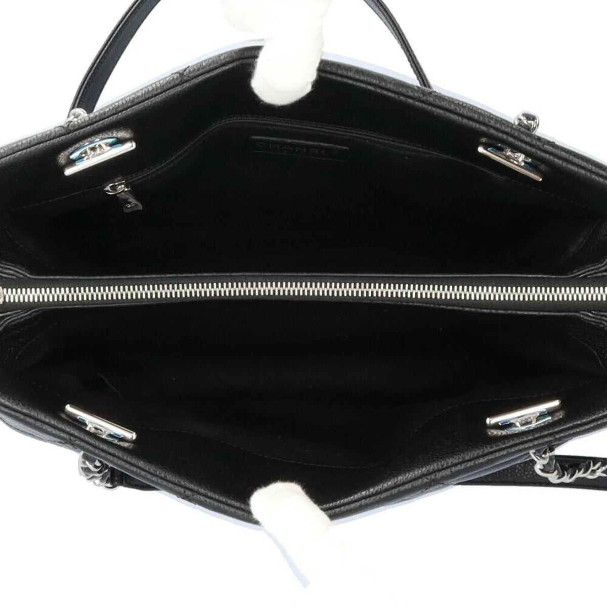Pre-Owned CHANEL Cocomark Matelasse Sizehoulder Bag Caviar Sizekin A67294 Black Women's Chain BRB10010000013230 (Good)