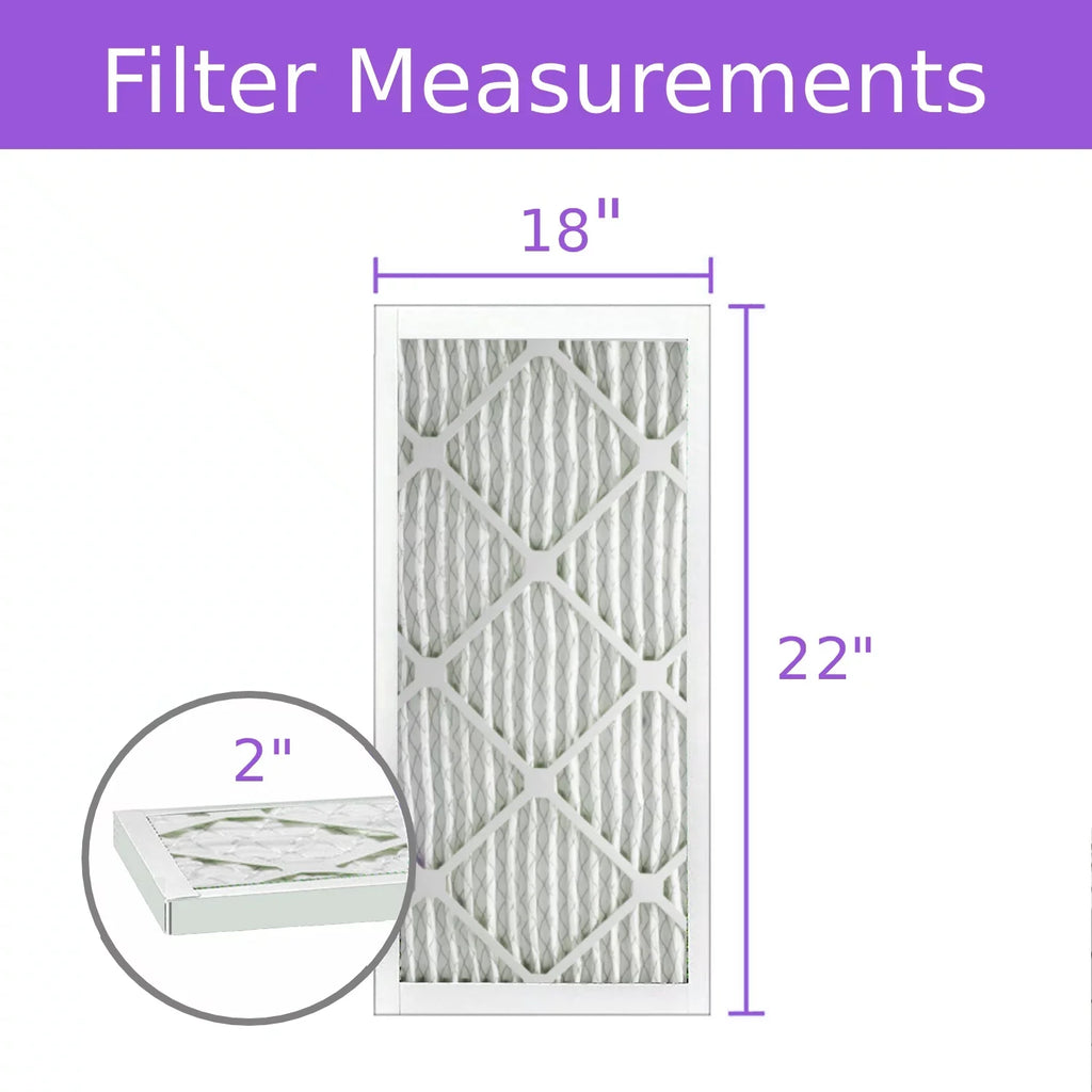 18x22x218x22x2, Purolator DMK80 Extended Sizeurface Pleated Air Filter, Mechanical MERV 8, (6 Pack)