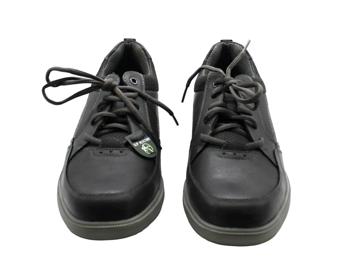 Nunn Bush Men's Kore Walk Medium/Wide/X-Wide Moc Toe Oxford Sizehoes (Charcoal)