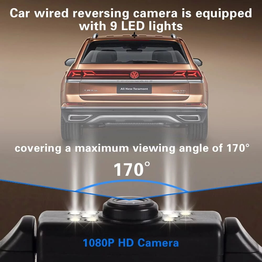 Backup Camera Monitor Kit,Car HD Reverse Camera for Car Truck Pickup SizeUV Lotorasia