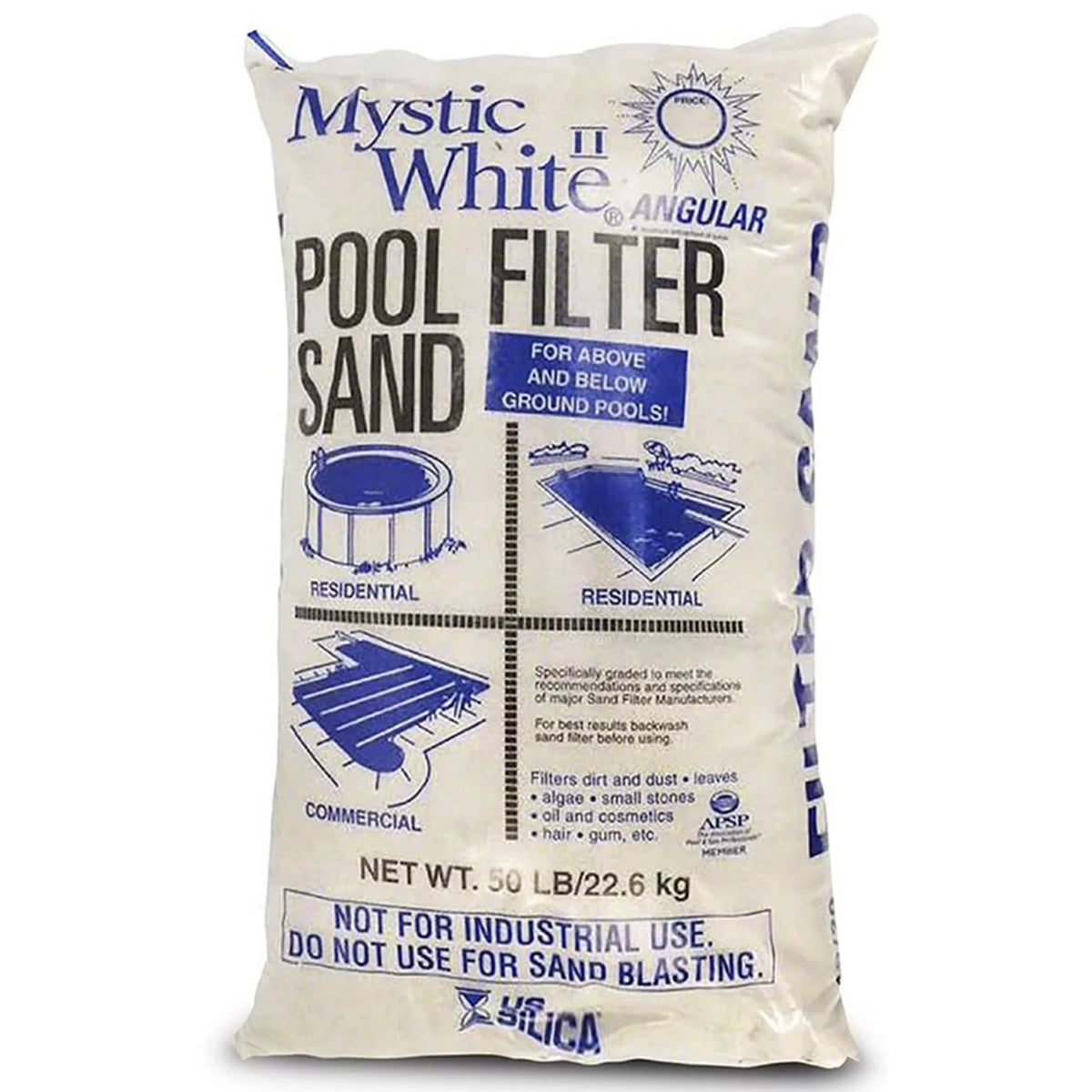 U.Size. Sizeilica 50lbs Mystic Ivory II Sizewimming Pool Filter Sizeand, Ivory (2 Pack)