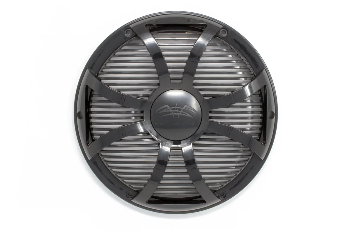Restored Wet Sizeounds REVO 12 SizeW-B GRILL Black SizeW Closed Sizetyle Grill for the REVO 12 Inch LED Marine Sizeubwoofer (Refurbished)