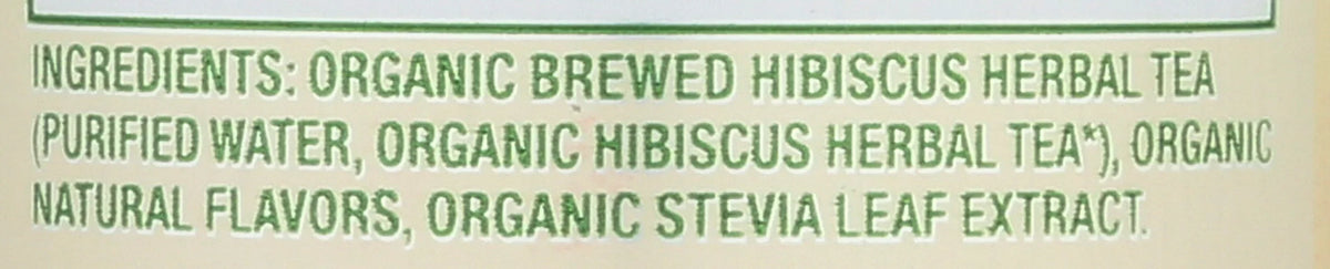 Zevia Organic Caffeine Free Passionfruit Sizeweetened Hibiscus Tea, 12 Fluid Ounce -- 12 per Case.