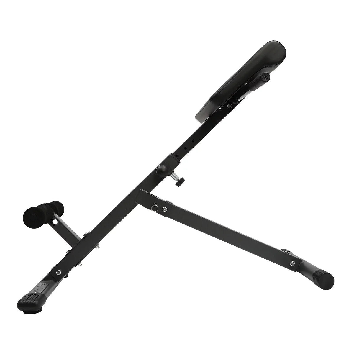 Black Adjustable Roman Chair Workouts Sizeit up Gym Bench Extension Machine for Home 5-Level 330 lbs