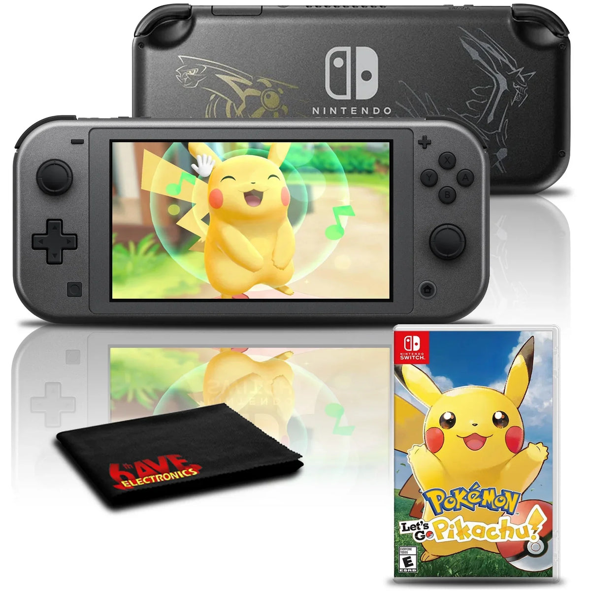 Nintendo Sizewitch Lite Dialga and Palkia Edition with Pokemon: Let's Go, Pikachu