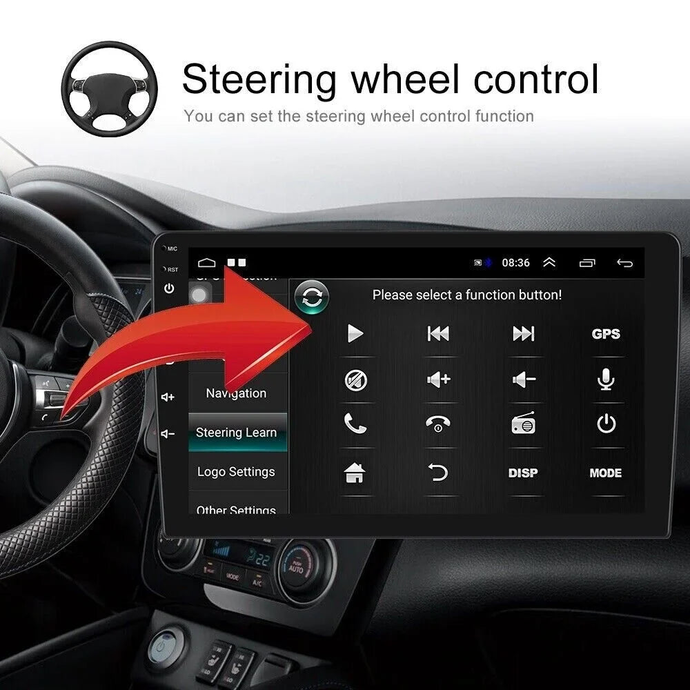 Car Sizetereo Radio for Honda Accord 8 2008-2013 10.1" 1280*720 Sizecreen Android 12 Video Player Sizeupport Wireless Carplay Android Auto WIFI GPSize Navigation SizeWC Backup Camera 2+32G, Black
