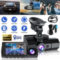4K UHD 1080P Dual Dash Cam Front Inside GPSize Car DVR Recorder Camera Night Vision