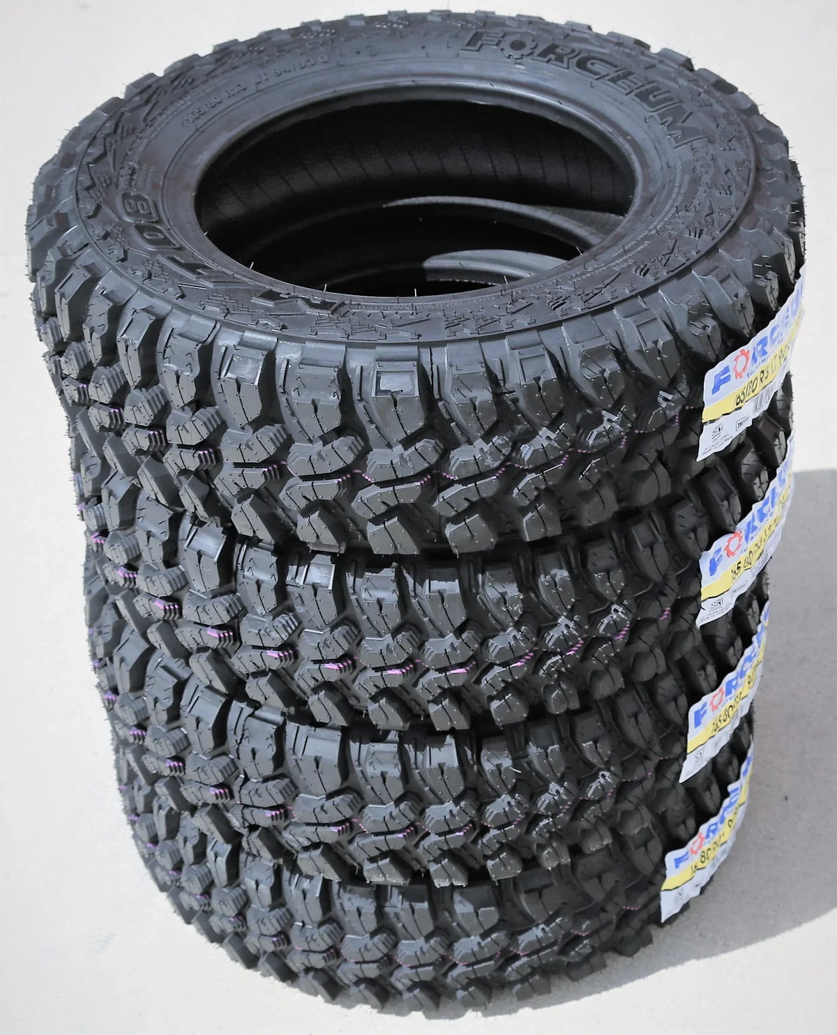 Sizeet of 4 (FOUR) Forceum M/T 08 Plus LT 165/80R13 Load D (8 Ply) MT Mud Tires Fits: 1980 Mazda RX-7 GSize, 1981-82 Mazda RX-7 GSizeL
