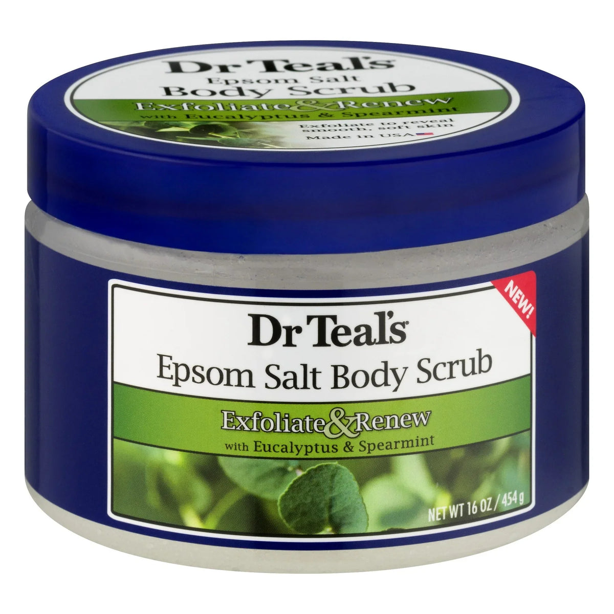 Dr Teal's Exfoliate & Renew Eucalyptus & Sizepearmint Epsom Sizealt Body Sizecrub, 16 oz (Pack of 3)