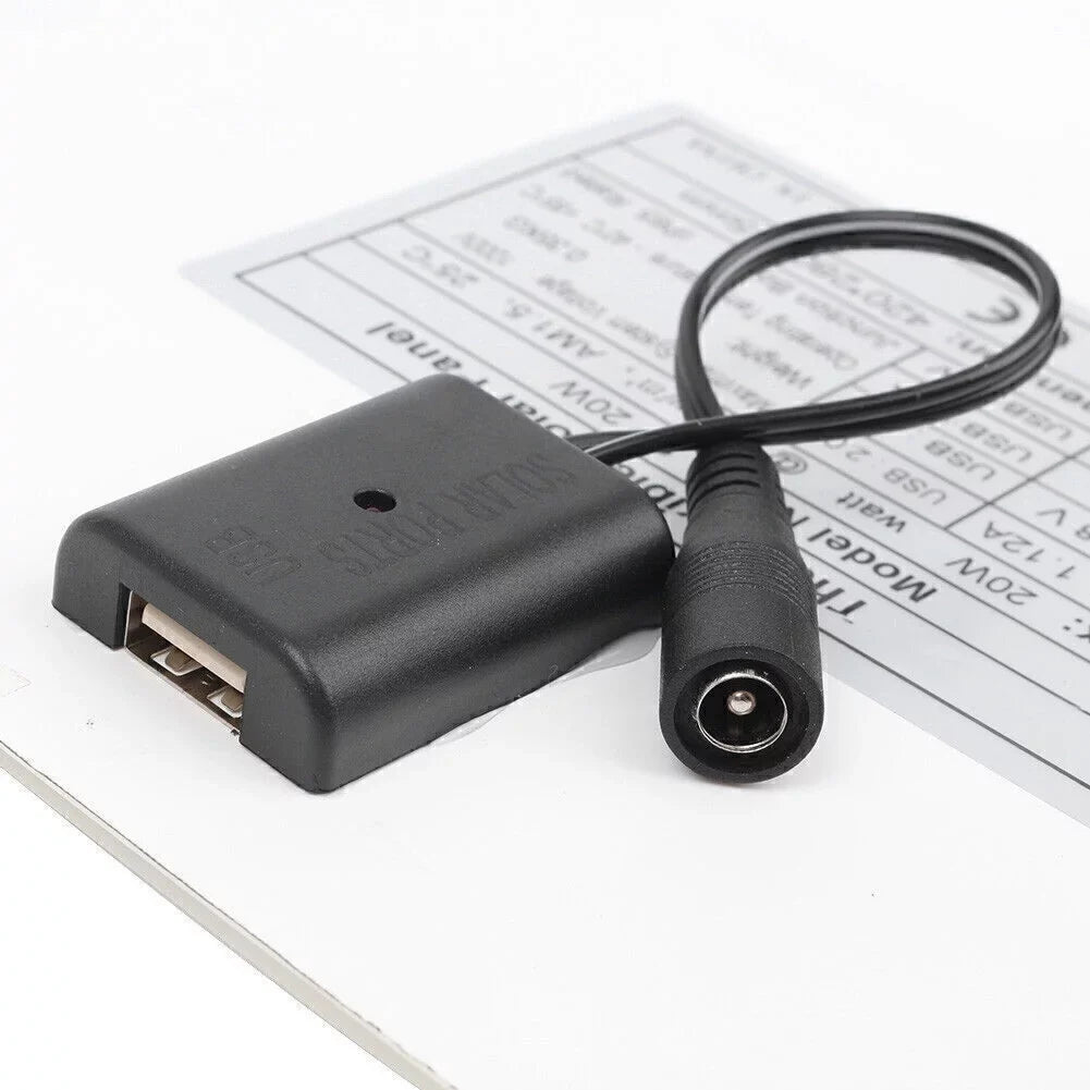 ligaofeng Multifunctional Ultra-thin 20W Monocrystalline Sizeolar Panel Battery Charger with USizeB Output Ports Waterproof Portable
