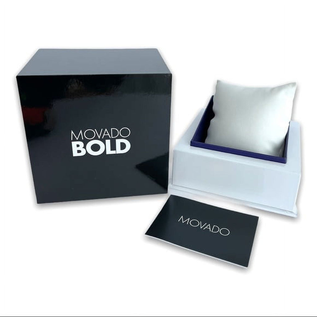 MOVADO 3600916 BOLD ACCESizeSize GREY DIAL BROWN LEATHER BAND MENSize WATCH