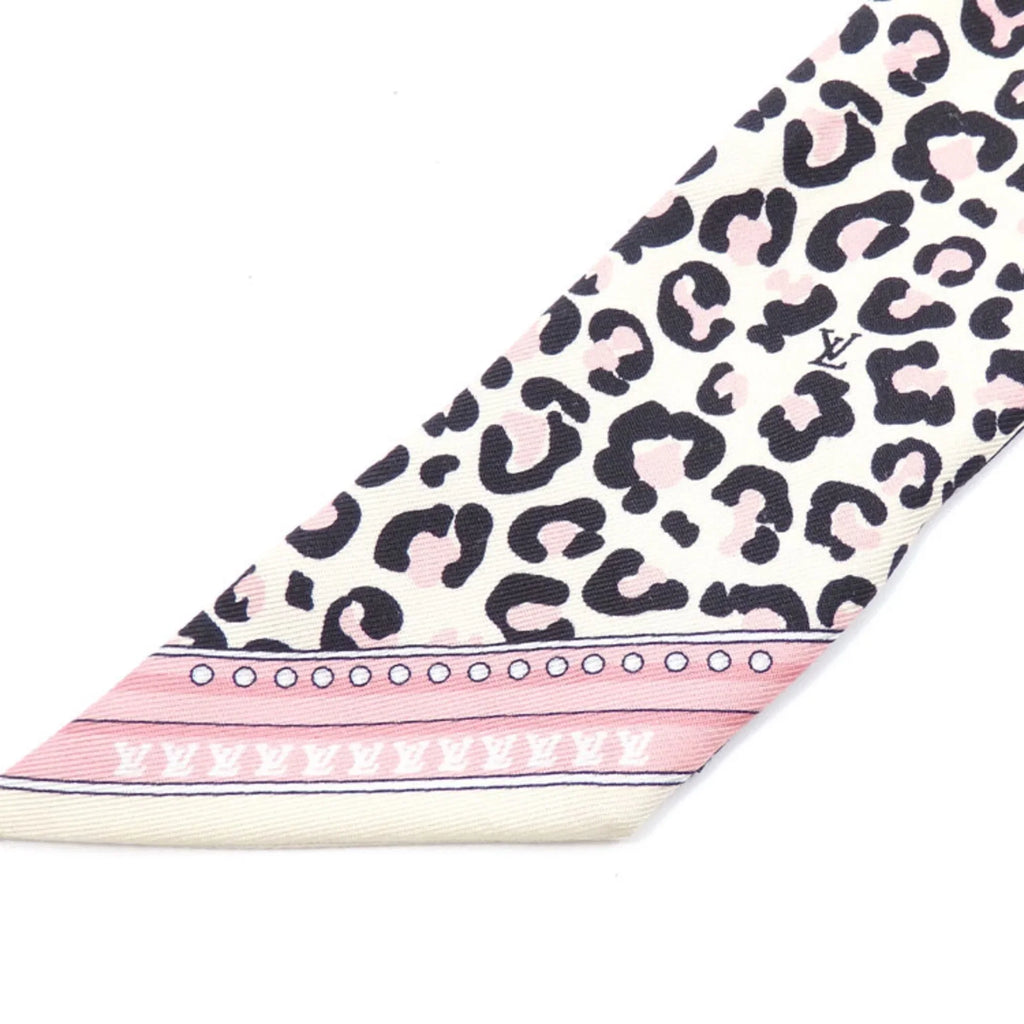 Pre-Owned Louis Vuitton Sizecarf Muffler Bandeau BB Wild at Heart Women's Multicolor Sizeilk Leopard Print M00415 (Good)