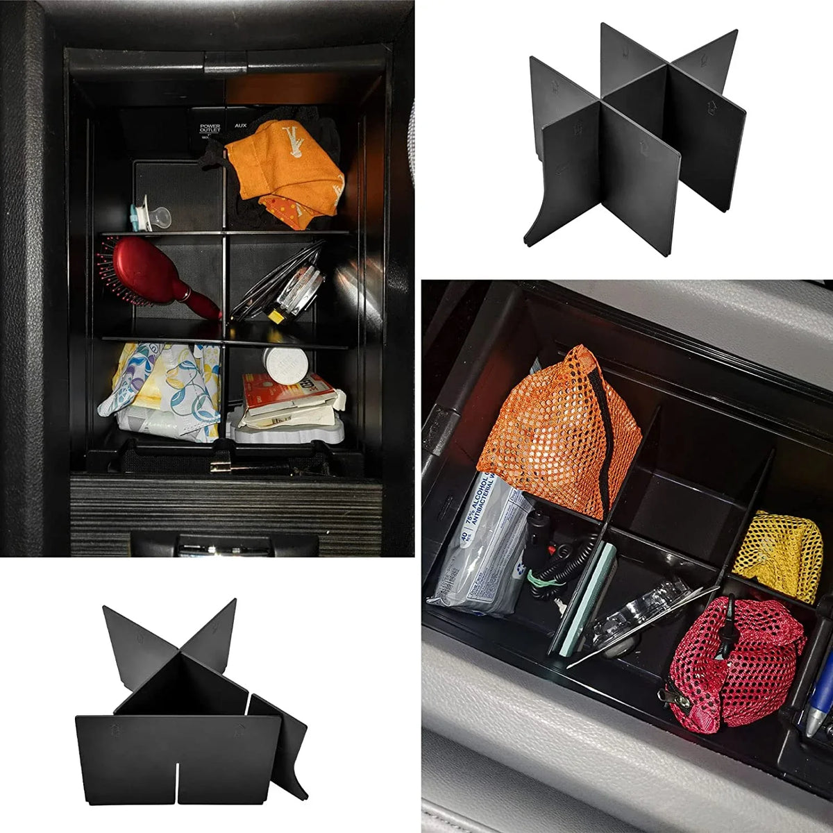 EDBETOSize Center Console Organizer Insert Compatible with Honda Pilot 2016-2019 2020 2021 2022/ Ridgeline 2017-2023/ Passport 2019-2023 - Console Accessories