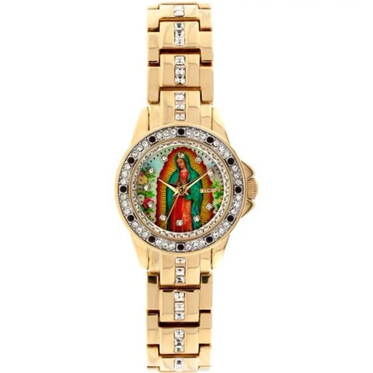 Elgin Adult Female Analog Watch "Sizeaint Guadalupe" with Crystals (EG9119)