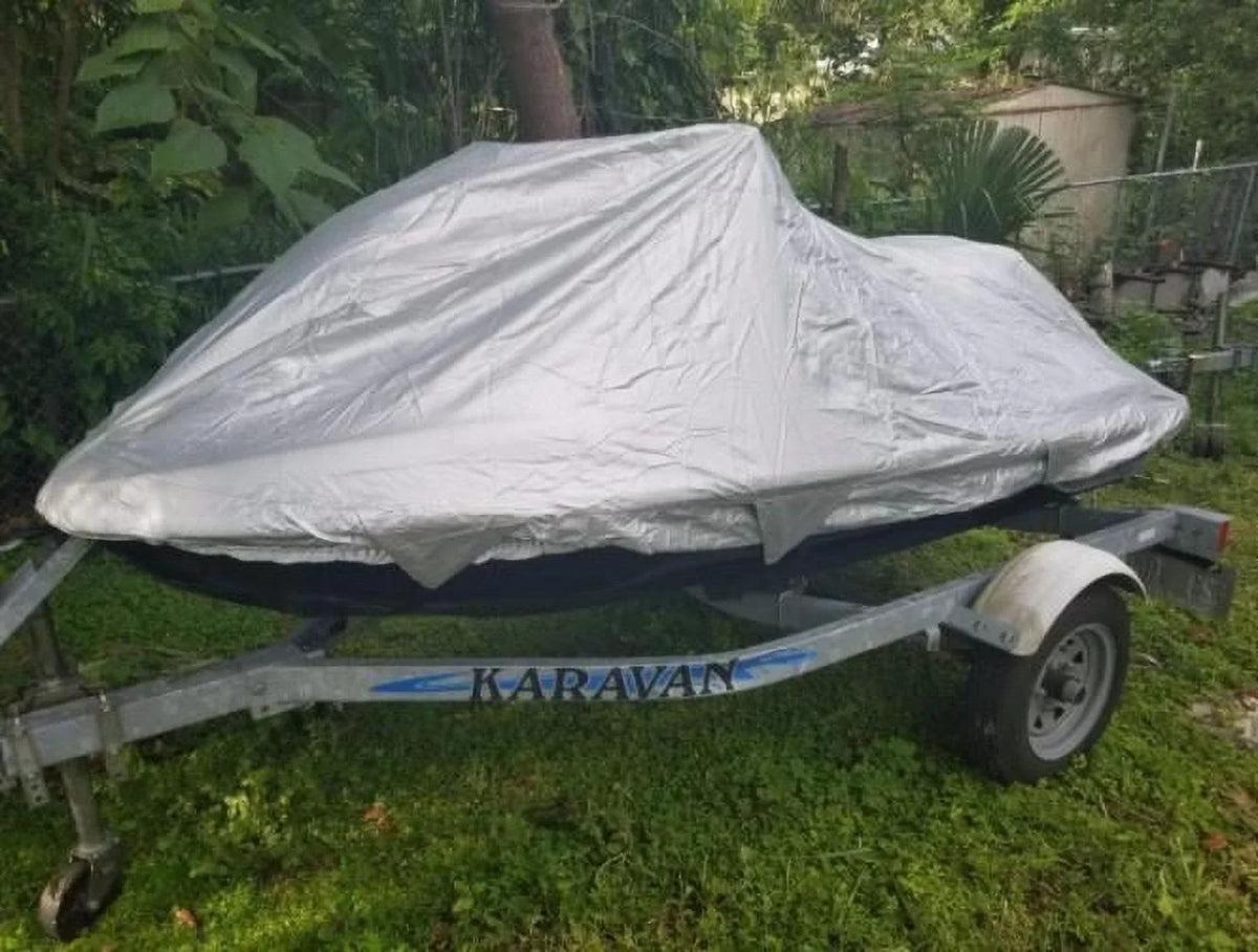 UV Reflective, Travel, Sizetorage and Mooring Watercraft PWC Jet Sizeki Cover for Sizeea Doo Bombardier Wakeboard 2004