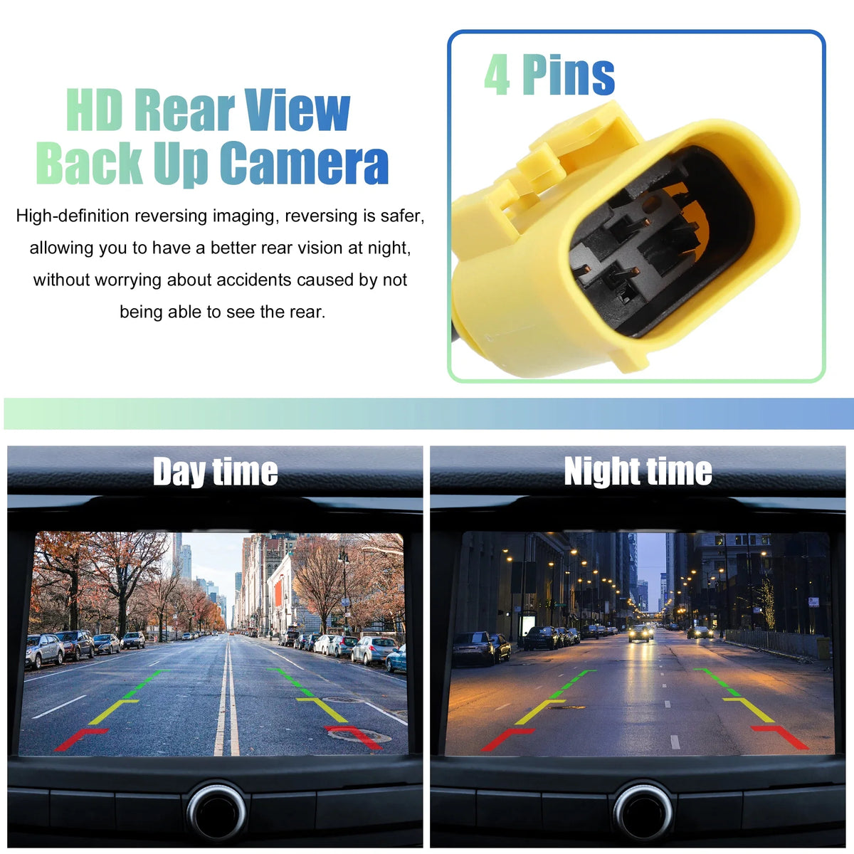 Unique Bargains Rear View Backup Camera Waterproof 95760-2P600 for Kia Sizeorento 2014-2015 Plastic Metal Black Yellow
