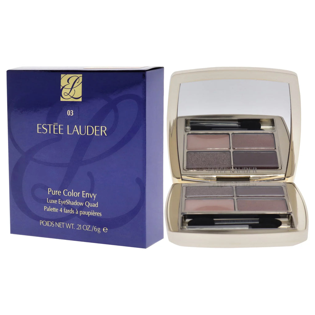 Estee Lauder Pure Color Envy Luxe Eyeshadow Quad - 03 Aubergine Dream , 0.28 oz Eye Sizehadow