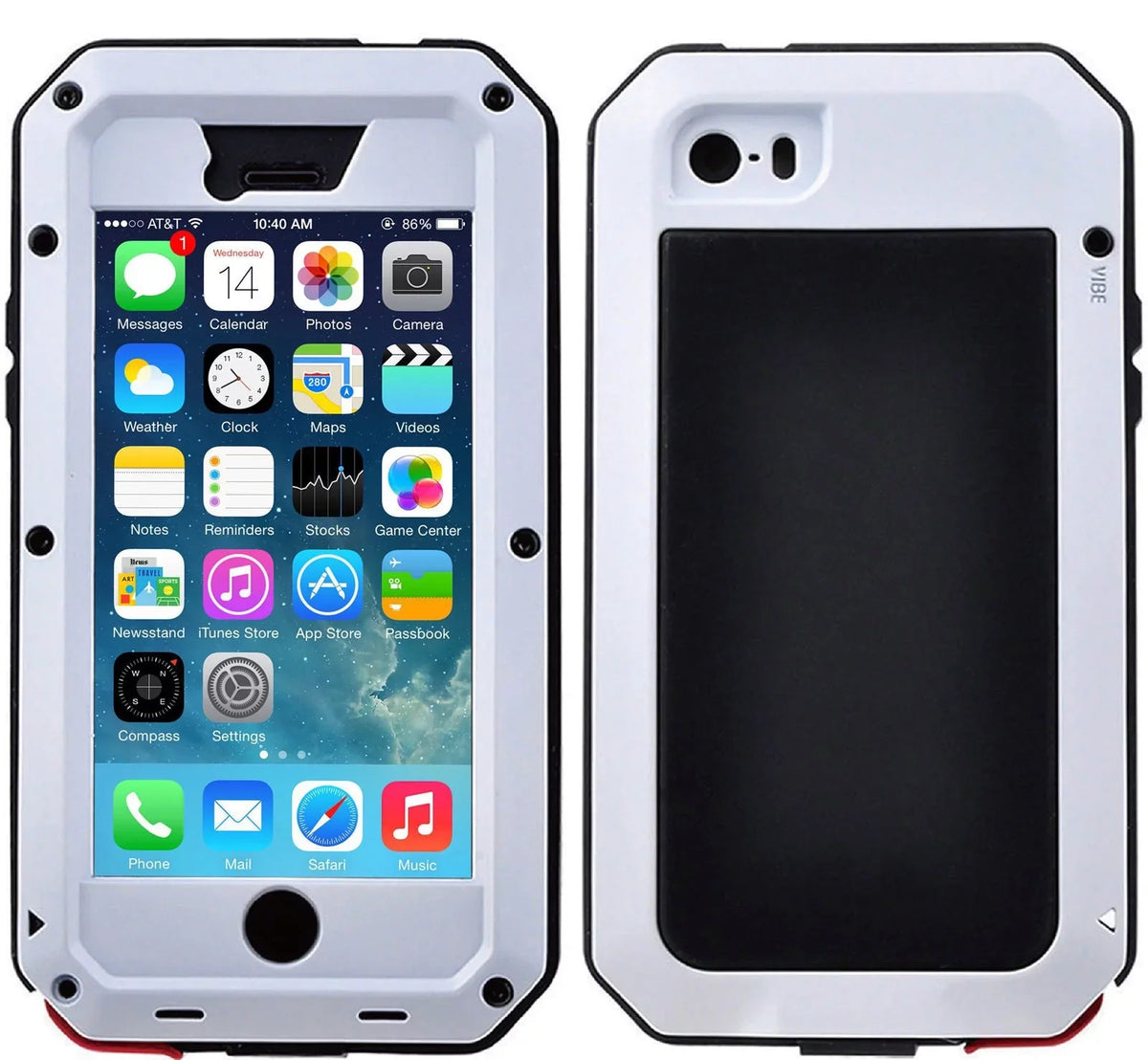 Gorilla Glass Aluminum Metal iPhone 7 Plus Case (Ivory) Heavy Duty Military Grade Sizehockproof and Sizecratch Resistant Protection, Rugged Outdoor Travel