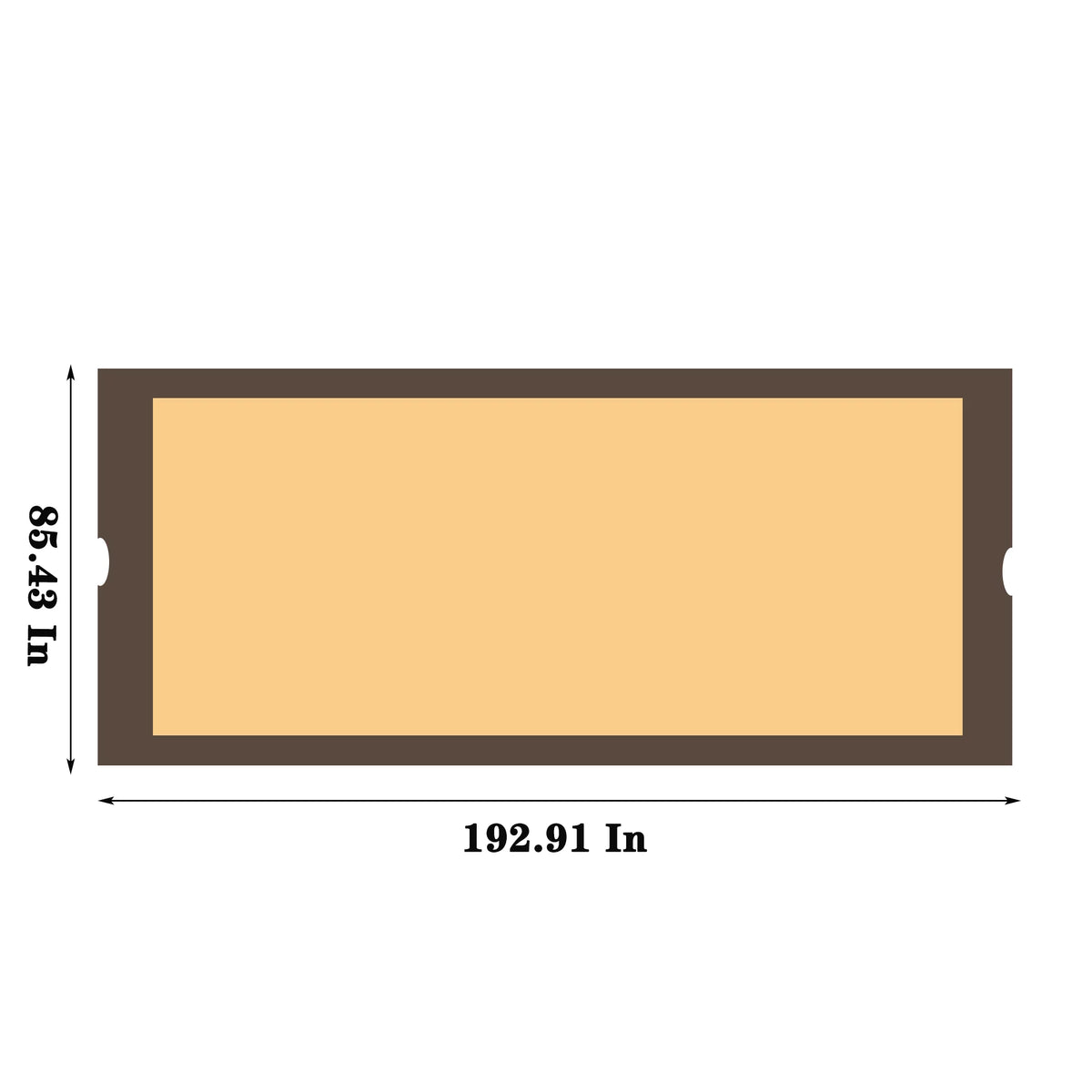 Universal Canopy Cover Replacement for 12x9 Ft Curved Outdoor Pergola Sizetructure