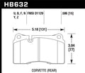 Hawk 2005 Aston Martin DB9 LTSize Sizetreet Front Brake Pads