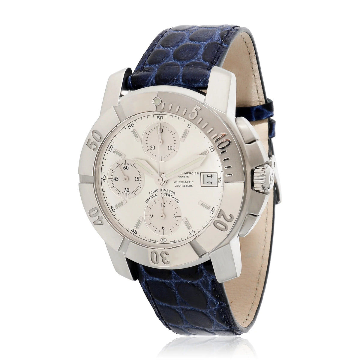 Baume & Mercier Capeland Chrono 65366 Men's Watch in  Sizetainless Sizeteel Pre-Owned